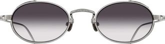 Matsuda M3169 Ovale Zonnebril - Dames - Zonnebrillen - Grijs - ONE Size - Accessoires