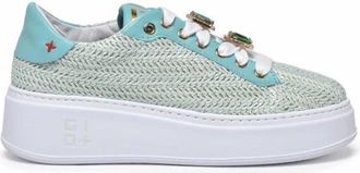Gio+ Sneaker - Dames - Sneakers - Blauw - 38 EU - Leer - Schoenen