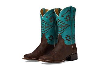 Roper Ruby Flex Cowboy Womens Boots Brown : 10 B - Medium, Leather