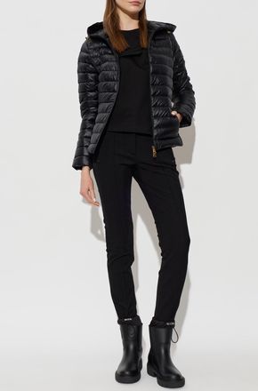 Moncler T-shirt With Embroidered Logo, Womens, Black