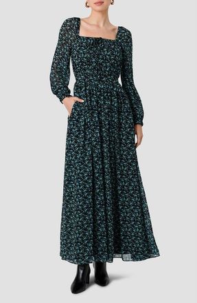 French Connection Marina Floral Chiffon Maxi Dress in Lucia Ditsy Fleur at Nordstrom, Size X-Small