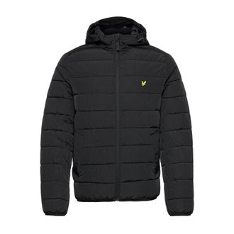 Lyle & Scott Mens Lightweight Puffer Jacket in Black - Size Small