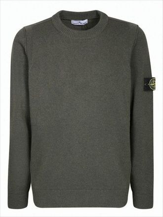 Stone Island Crew Neck Sweater With Textured Knit