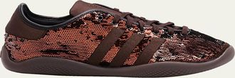 Yohji Yamamoto x Wales Bonner Mens Karintha Lo Sequin and Satin Sneakers