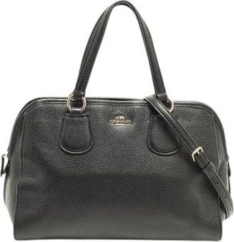 Coach Pre-owned Handbags, female, Black, Size: ONE SIZE Pre-owned Leather Handbag
