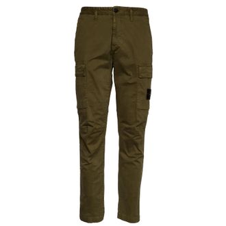 Stone Island Broken Twill Old Effect Cargo Straight-Leg Pants