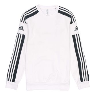 adidas Mens adidas Stripe Logo Printing Long Sleeves Pullover White GT6641