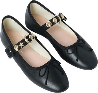 Loeffler Randall Womens Chiara Leather Mary Jane In Black