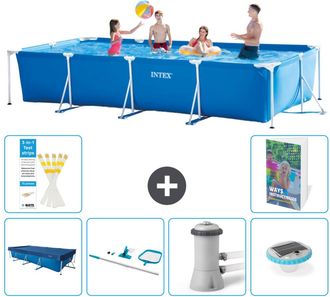 Intex Piscina Con Estructura Rectangular - 450x220x84 Cm - 7-piezas S73