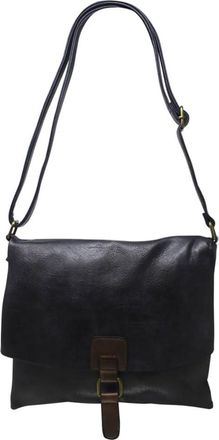 Generic Unisex Buckle Flap Crossbody Messenger Bag Vintage Style Shoulder Handbag 9024 (Blue)