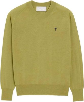 Ami (WMNS) AMI Knitwear Khaki FKS867-KN0039-A091