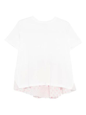 Parlor polka dot ruffled T-shirt - women - Cotton - One Size - White