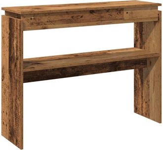 vidaXL Mesa consola madera de ingeniería envejecida 80x30x102 cm Vidaxl