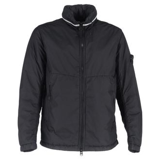 Stone Island Hidden Hood Jacket in Black Nylon