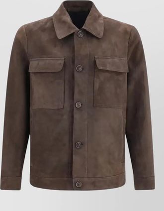 Salvatore Santoro leather shirt jacket