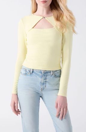 Guess Wren Cutout Rib Tank & Shrug in Bright at Nordstrom, Size Medium