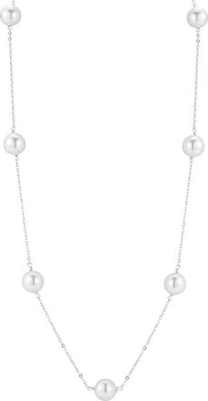 Glaze Jewelry Silver 8Mm Pearl Necklace
