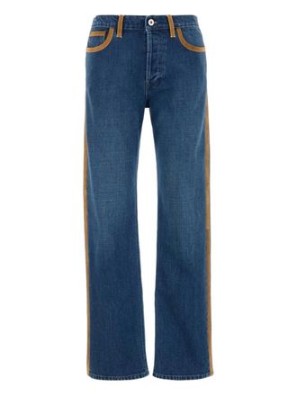 Miu Miu Jeans met contrasterende stiksels - Blauw