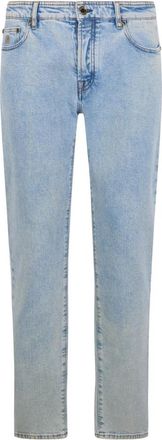 Moorer Lichtblauwe spijkerbroek - Heren - Slim Fit Jeans - Blauw - W29 - Katoen - Jeans