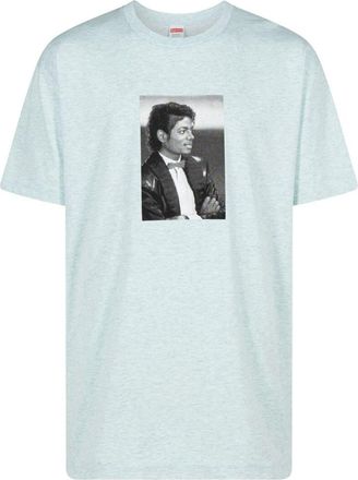 SUPREME Michael Jackson cotton T-shirt - Blue