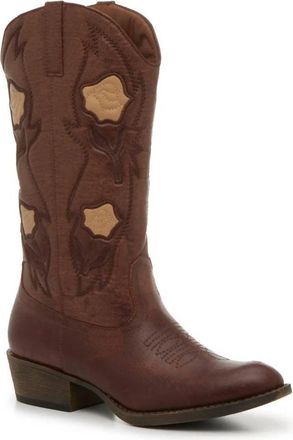 Matisse Footwear Womens Patsy Floral Embroidery Boot In Tan