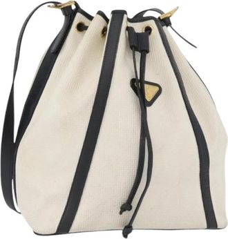 Saint Laurent Pre-owned Bucket Bags, female, White, Size: ONE SIZE Pre-owned Vintage Bucket Bag