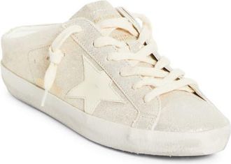 Golden Goose Super-Star Sabot Mule Sneaker in Platinum/Cream at Nordstrom, Size 11Us