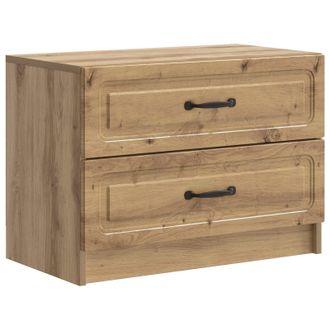 vidaXL Armario De Noche Con Caj&oacute;n Roble Artesanal 62 X 34,5 X 44,5 Cm Vidaxl