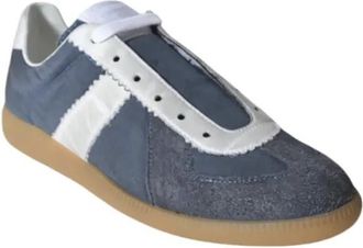 Maison Margiela Low-Top Sneaker - Indigo Cotton Drill Replica Sneakers - Gr. 39 (EU) - in Blau - für Damen
