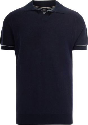HUGO BOSS Colletto Polo - Heren - Polos - Blauw - S - Katoen - Tops