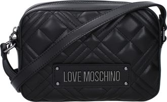 Love Moschino Borse a Tracolla Donna Poliuretano Nero/Nero