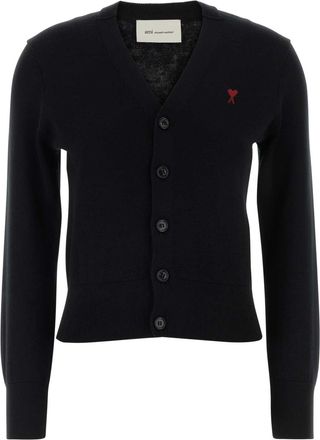 Ami Ami Black Wool Cardigan