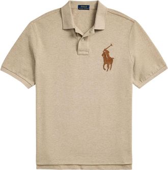 Polo Ralph Lauren Polo Pony-appliqué polo shirt - men - Cotton - S - Brown