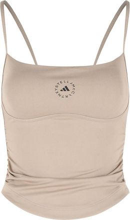 adidas by Stella McCartney Std Tank Top In Beige Polyester Blend