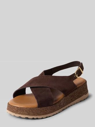 Tamaris Tamaris Sandaletten aus echtem Leder Modell CHUNKY SUEDE SANDALE in Dunkelbraun, Gr&ouml;&szlig;e 36