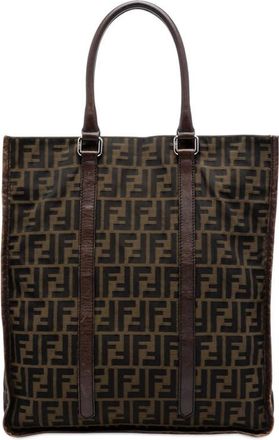 Fendi Pre-owned Fendi Zucca Canvas Vertical Tote Unisex N5R4ND8TEVE8Z1Z6