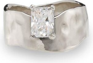 LADY GREY Wade Ring in Silver/Clear at Nordstrom, Size 8