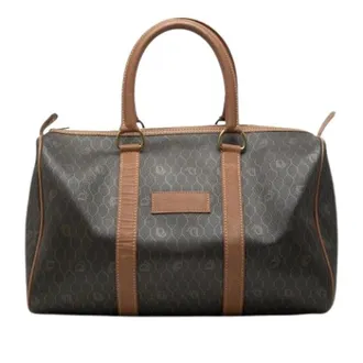 Dior Pre-owned Borsa Boston in Tela - - Pre-owned - Donna - Marrone - ONE SIZE