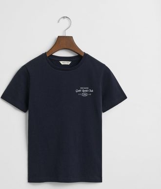 GANT Teens Teen Girls Sports Club Graphic T-Shirt (146/152) EVENING BLUE