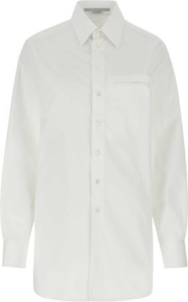 Stella McCartney Stella McCartney Womens White Poplin Shirt Cotton - Size EU 34 (Womens)