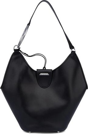 Dondup Tassen, Dames, Zwart, ONE Size, Satijn, Small Hobo