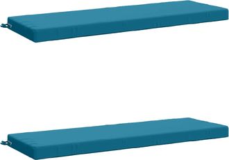 vidaXL Cojines Para Banco De 2 Piezas Soest 2 Uds. 100% Poli&eacute;ster Vidaxl