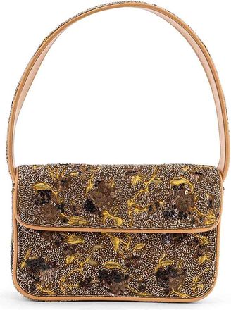 Staud Shoulder Bag With All-Over Beaded Embroidery