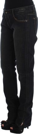 Ermanno Scervino Womens Blue Wash Cotton Boyfriend Jeans Clothing