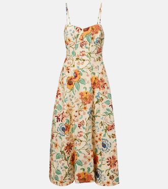 Ulla Johnson Fiora floral cotton midi dress
