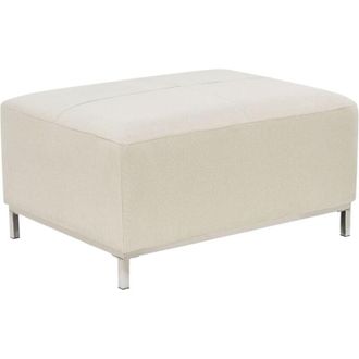 Beliani Beliani - Pouf poggiapiedi ottomano in tessuto beige Oslo
