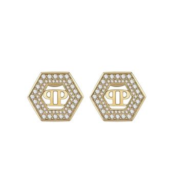 Philipp Plein Pjrea 13Eu Oorbellen - Dames - Oorbellen - Geel - ONE Size - Accessoires