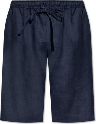 Dolce & Gabbana Linnen shorts - Heren - Korte Broeken - Blauw - M - Linnen - Korte Broeken