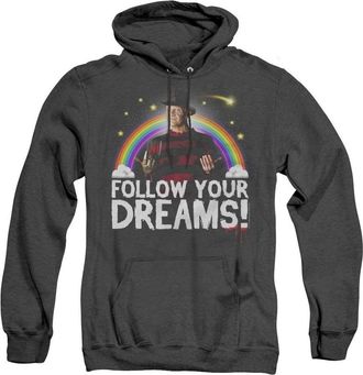 Gildan Nightmare on Elm Street Follow Your Dreams Adult Heather Hoodie