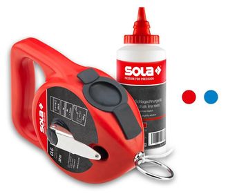 Sola Sola - Clg - Set De Cuerdas Para Marcar Con Tiza (30 M), Color Azul, Azul